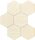 Tubadzin Horizon HEX Ivory 28,9x22,1 mozaika 